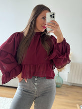 Charger l&#39;image dans la galerie, Blouse bordeaux
