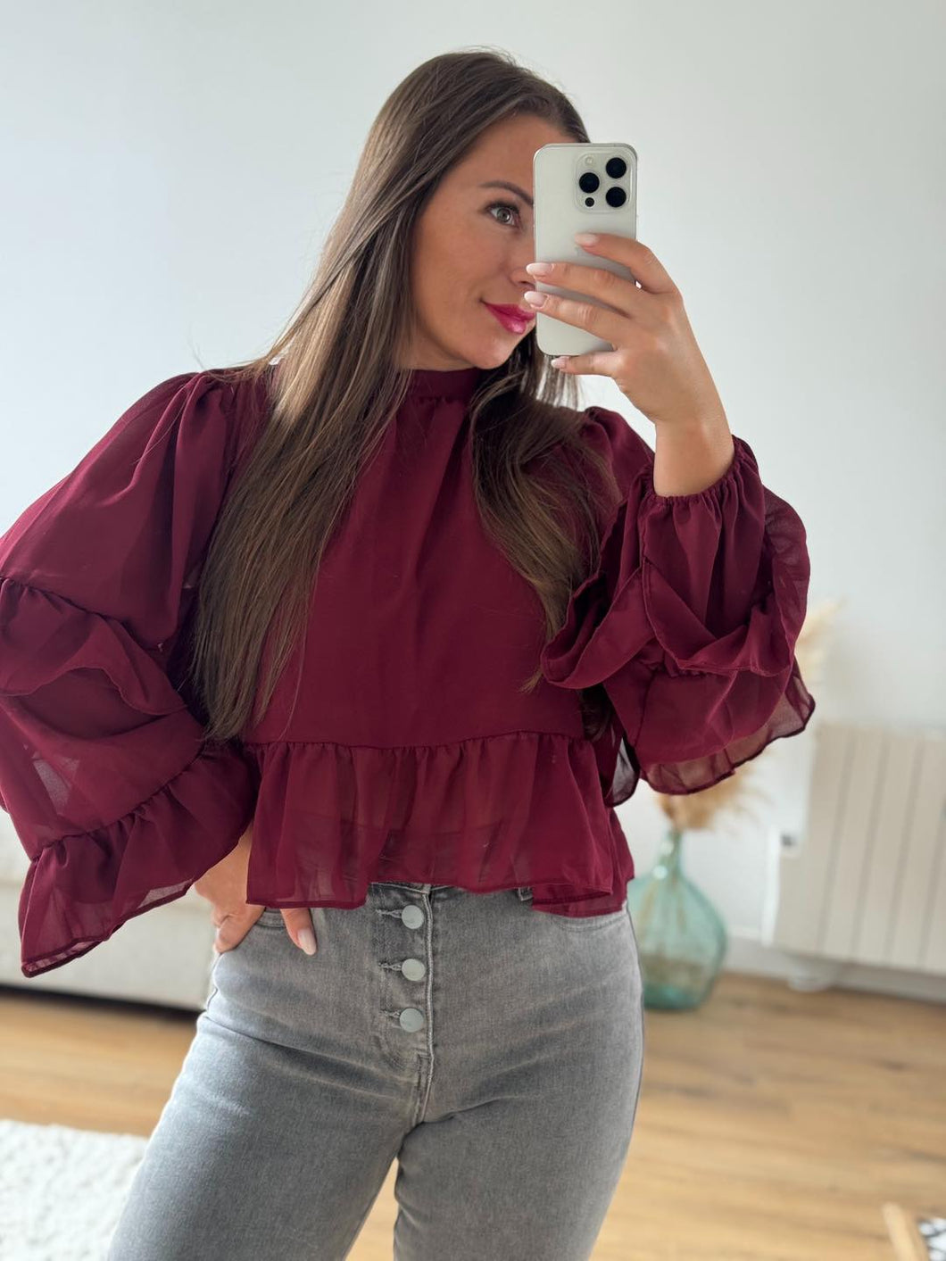 Blouse bordeaux