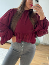 Charger l&#39;image dans la galerie, Blouse bordeaux
