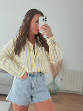 Charger l&#39;image dans la galerie, Chemise à rayures jaune

