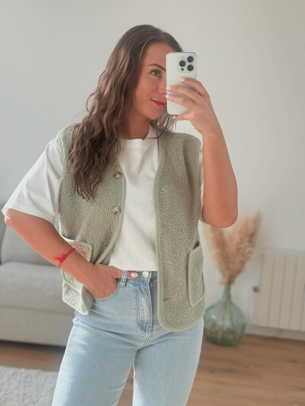 Gilet sans manches kaki