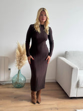 Charger l'image dans la galerie, Robe pull choco
